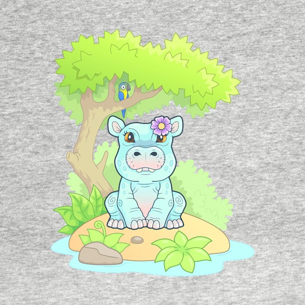 little cute hippo by YMFargon